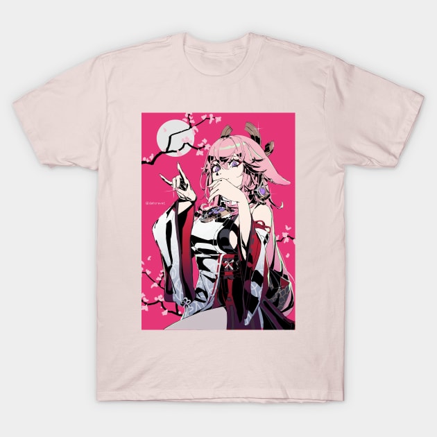 Yae Miko T-Shirt by dat_cravat